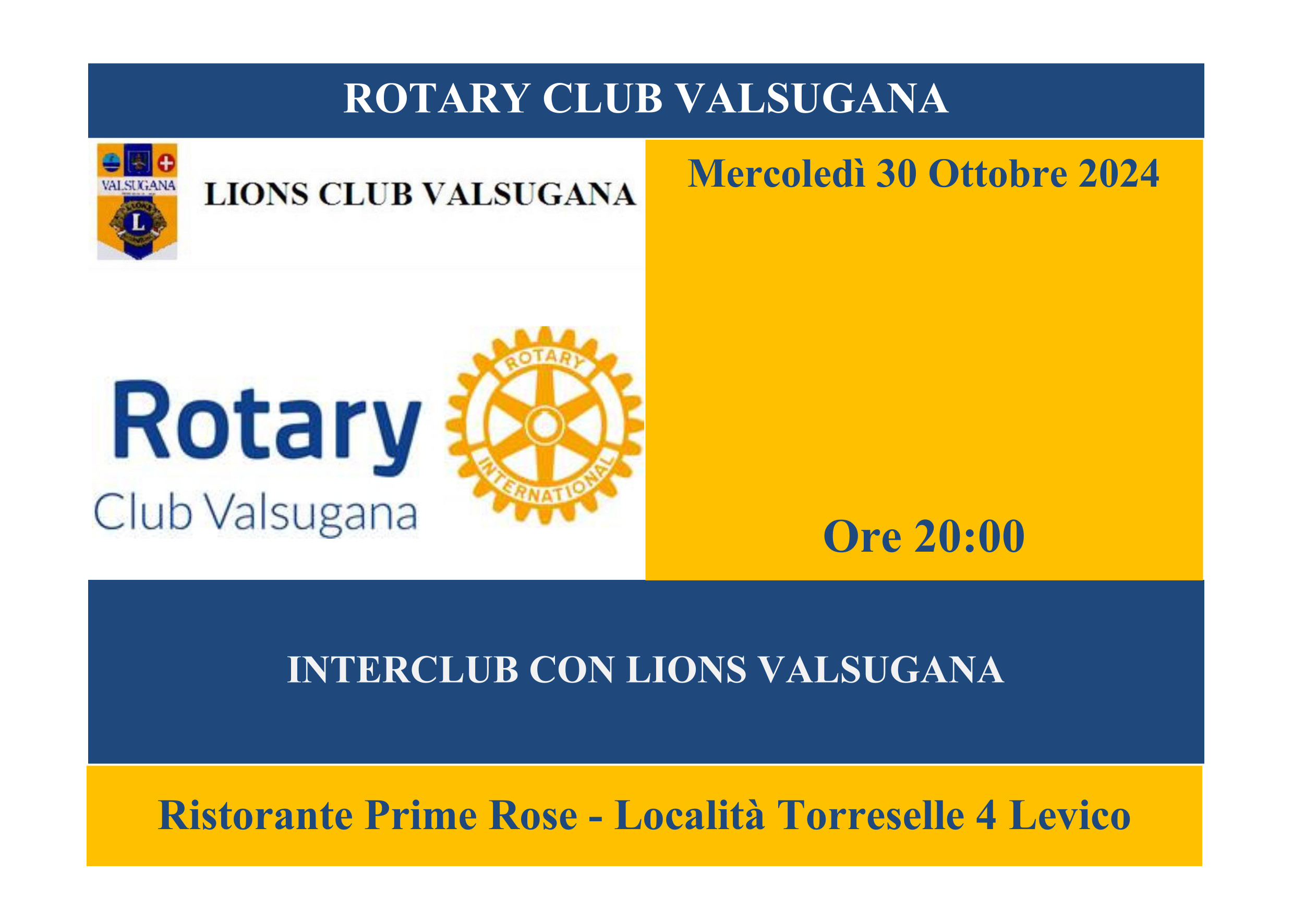 Locandina Lions Valsugana