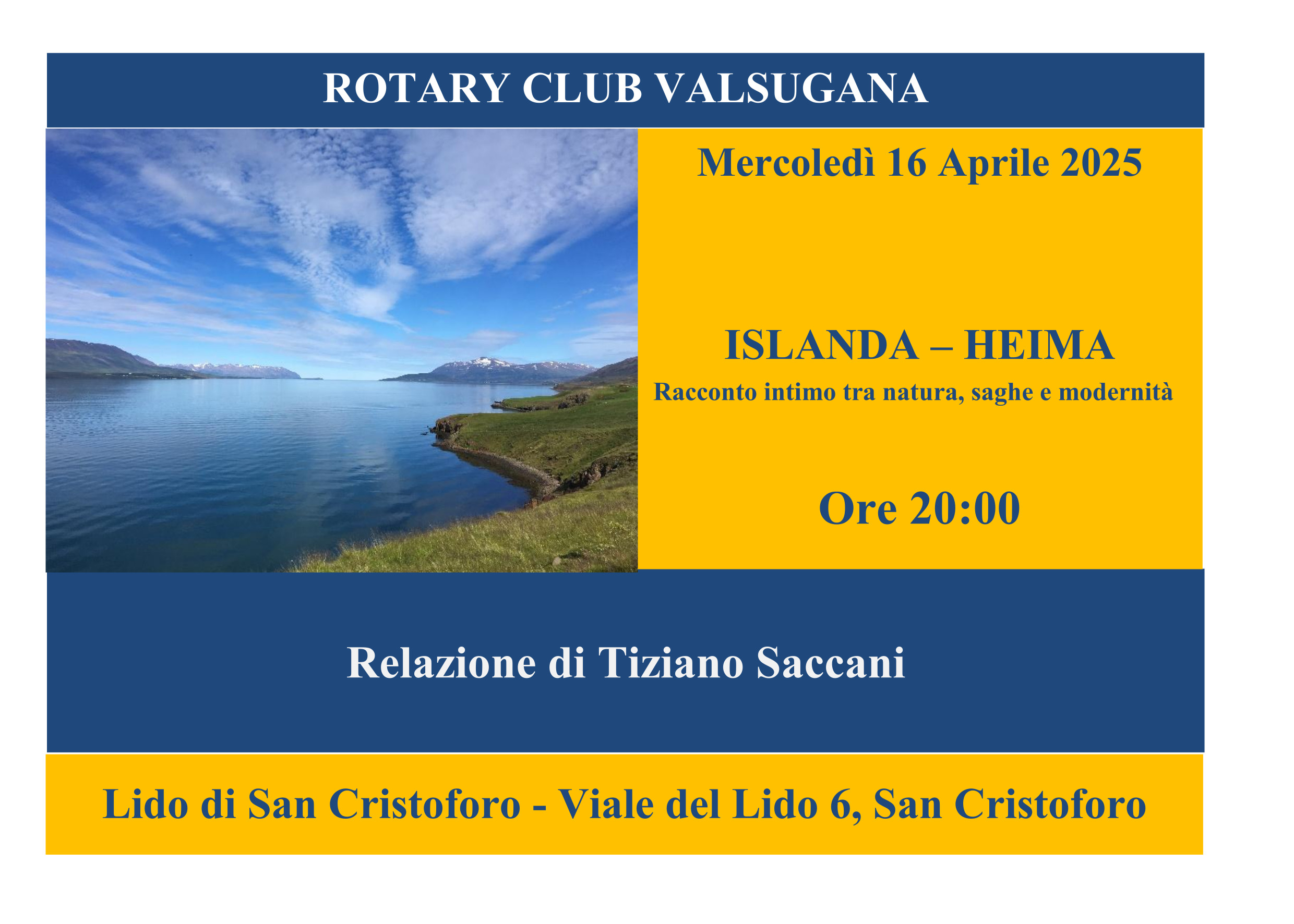 Locandina Tiziano Saccani